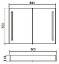 Зеркало-шкаф BelBagno SPC-2A-DL-BL-900