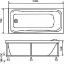 Акриловая ванна Eurolux Карфаген 170x75 (EUR0007)