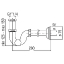 Сифон Nobili AV00105/2CR 1 1/4х32 для раковины