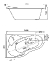 Акриловая ванна Santek Ибица XL 160х100 L/R Базовая