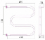 Полотенцесушитель водяной Стилье М-образный 2П 500х500