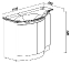 Тумба с раковиной Belux Орсе 110 белая