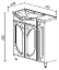Тумба с раковиной Belux Лира 80